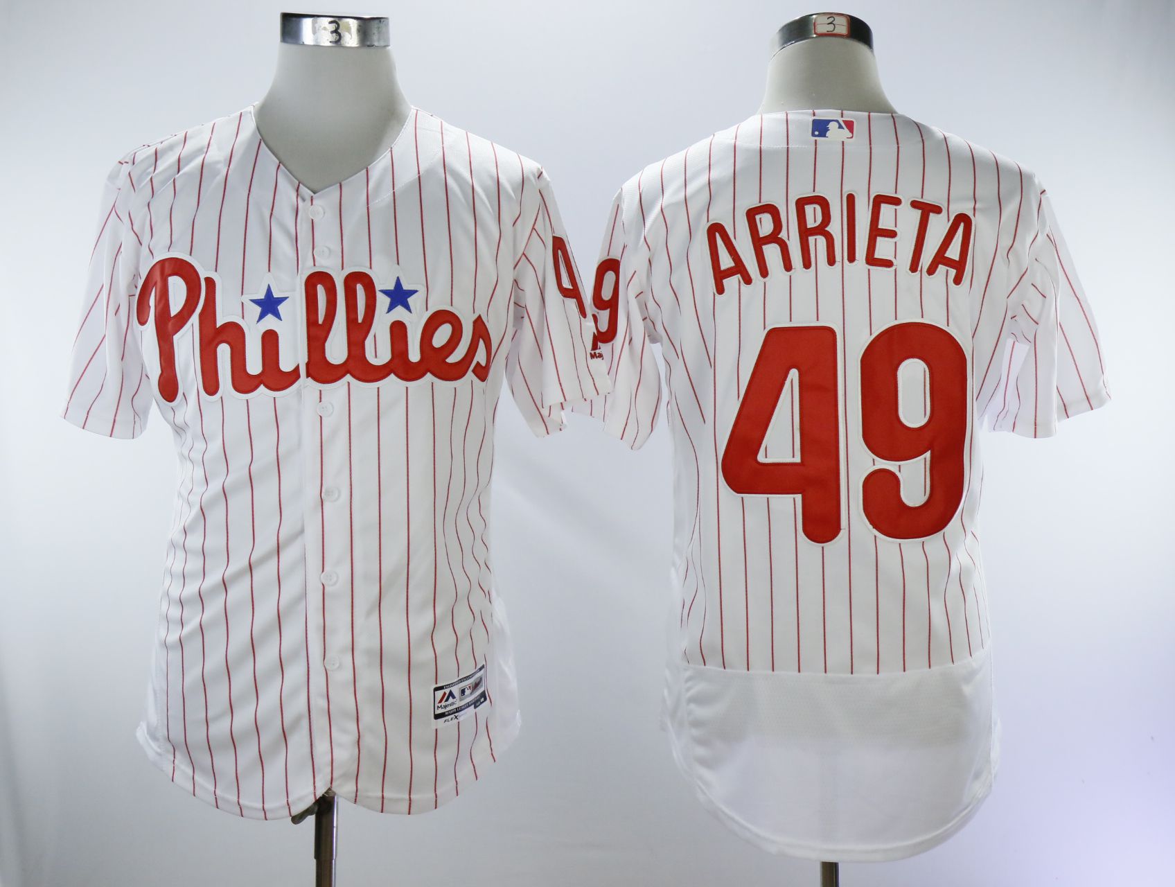 Men Philadelphia Phillies 49 Arrieta White Elite MLB Jerseys
